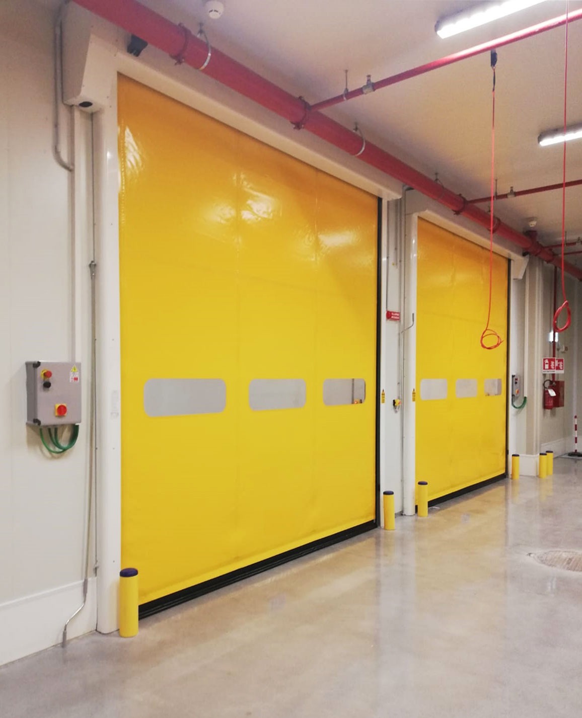High-speed self-repairing door